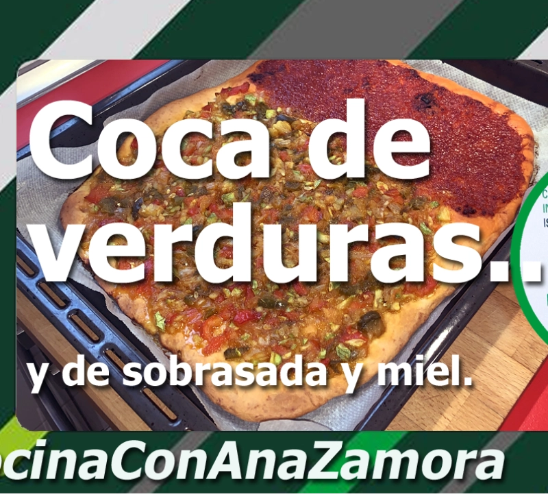 Coca de verduras con Thermomix.