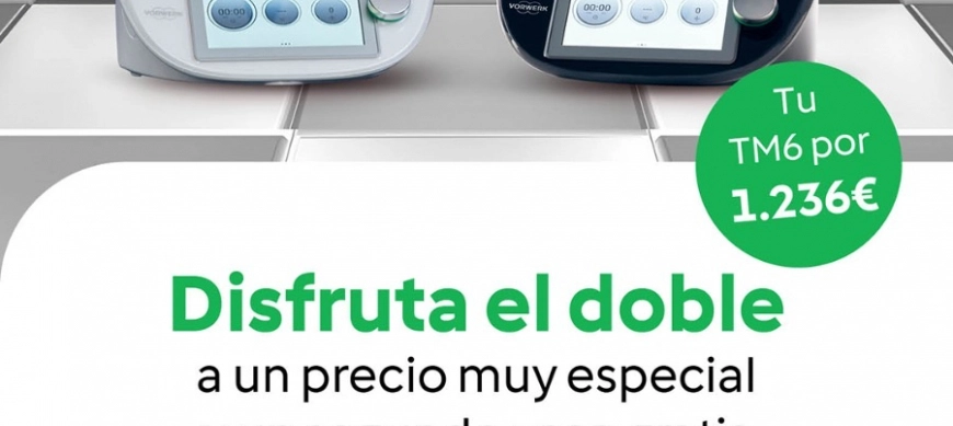 THERMOMIX TM6 BLANCO O NEGRO CON DESCUENTO Y SEGUNDO VASO DE REGALO